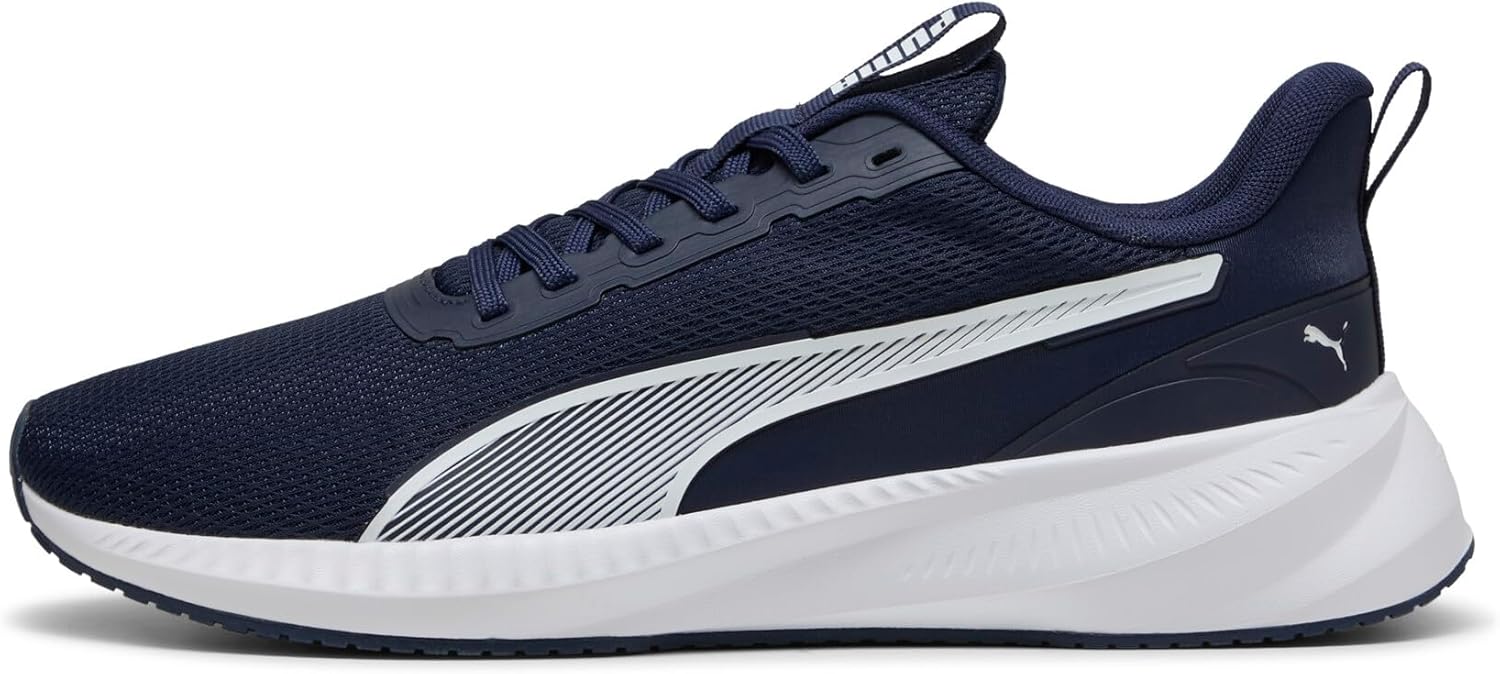 Кроссовки PUMA Unisex-Adult Flyer Lite 3, белый/синий/темно-синий — фото 3