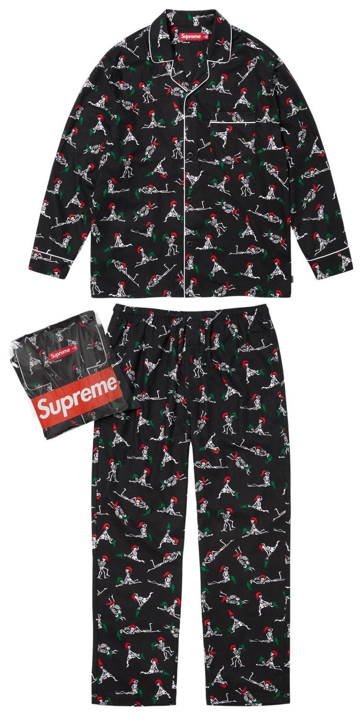 

Праздничный пижамный комплект Supreme, черный