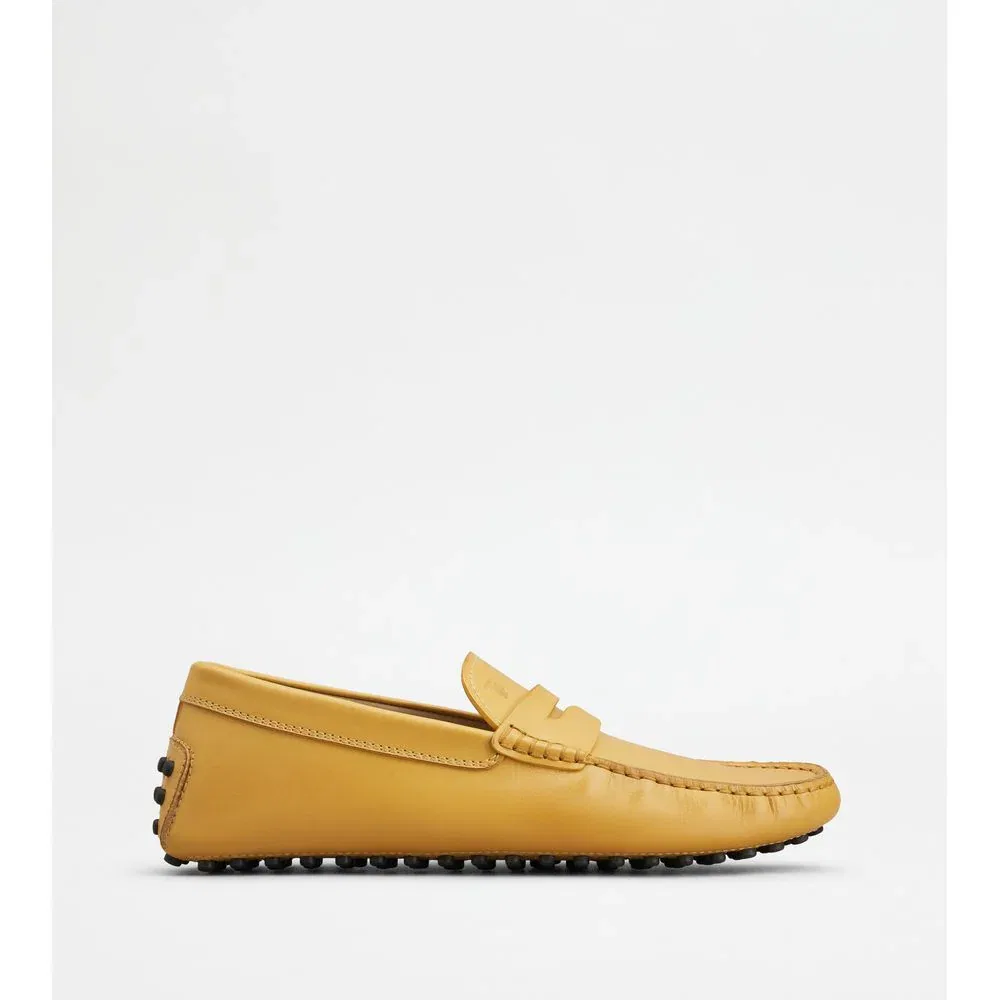 Кожаные лоферы Gommino TOD's, желтый