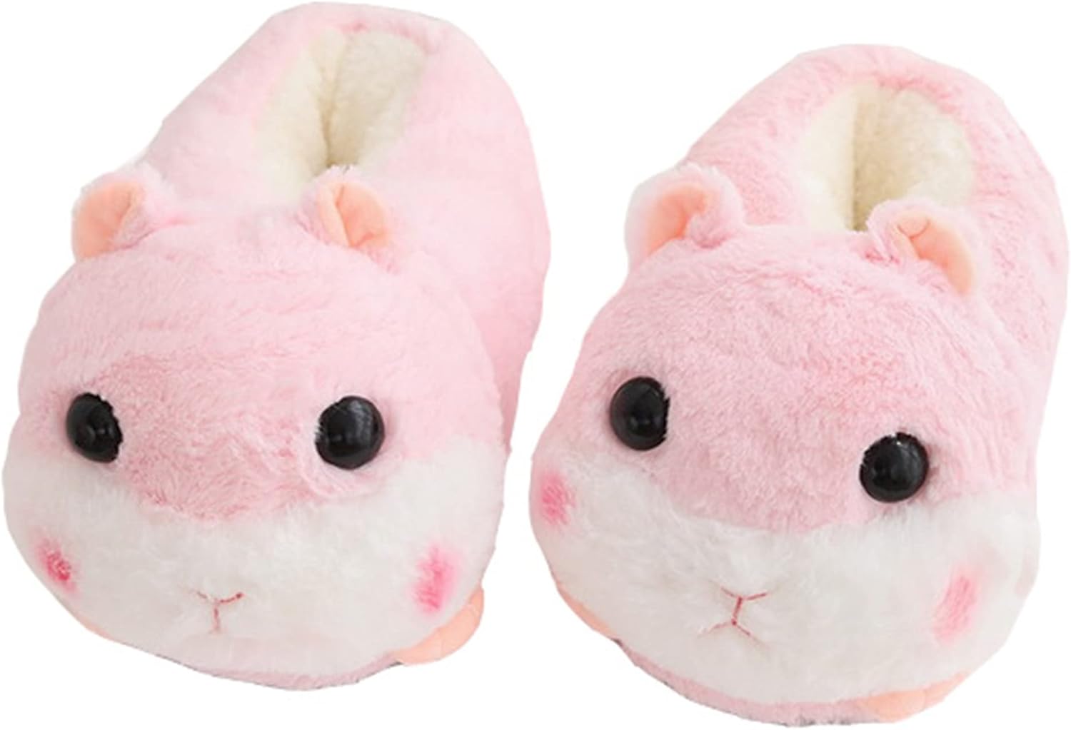 

HengQiu Свинья Животное Теплый зимний дом Женский хомяк-акула Тапочки, розовый