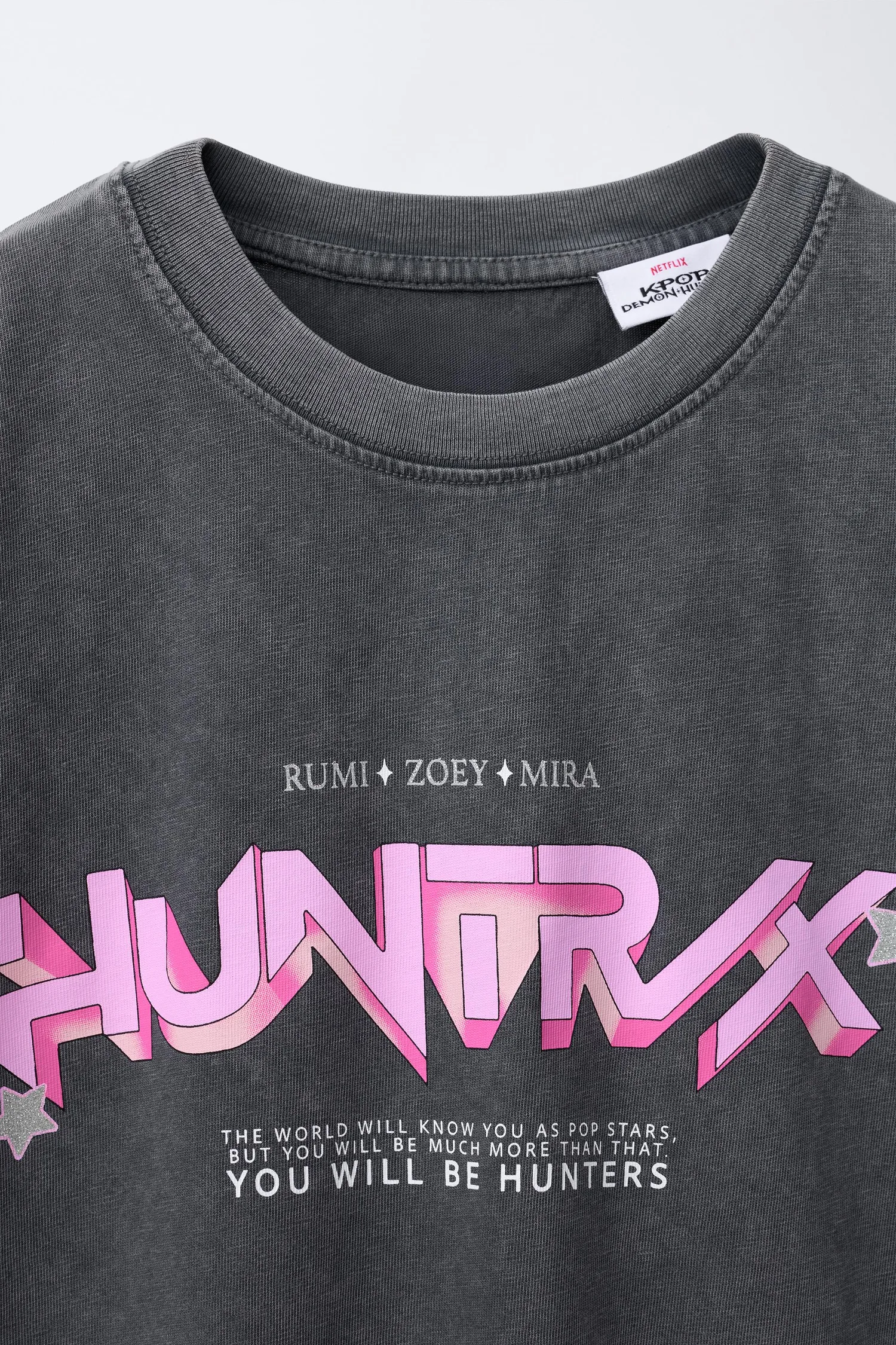 Zara Футболка с принтом в стиле k-pop demon hunters netflix © — фото 3