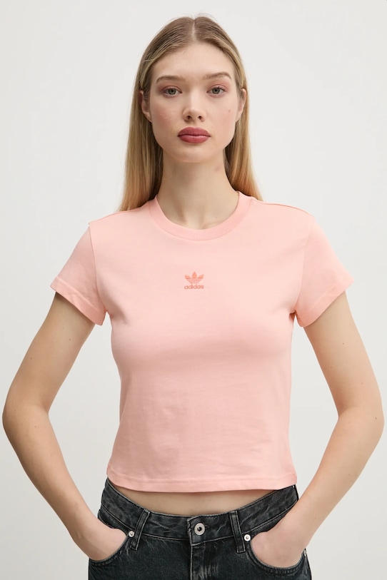 

Хлопковая футболка Essential Adidas Originals, оранжевый