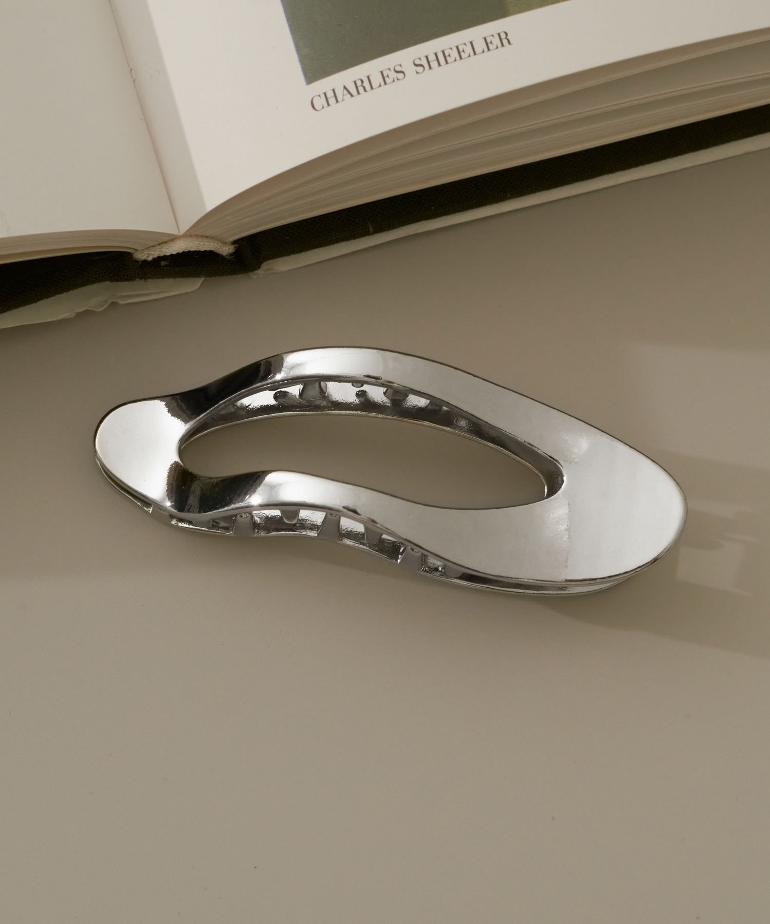 Заколка для волос Slick Wave Line Goldy, Silver