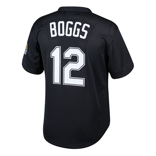 Футболка mitchell & ness wade boggs черная tampa bay rays cooperstown collection mesh batting practice Unbranded — фото 4