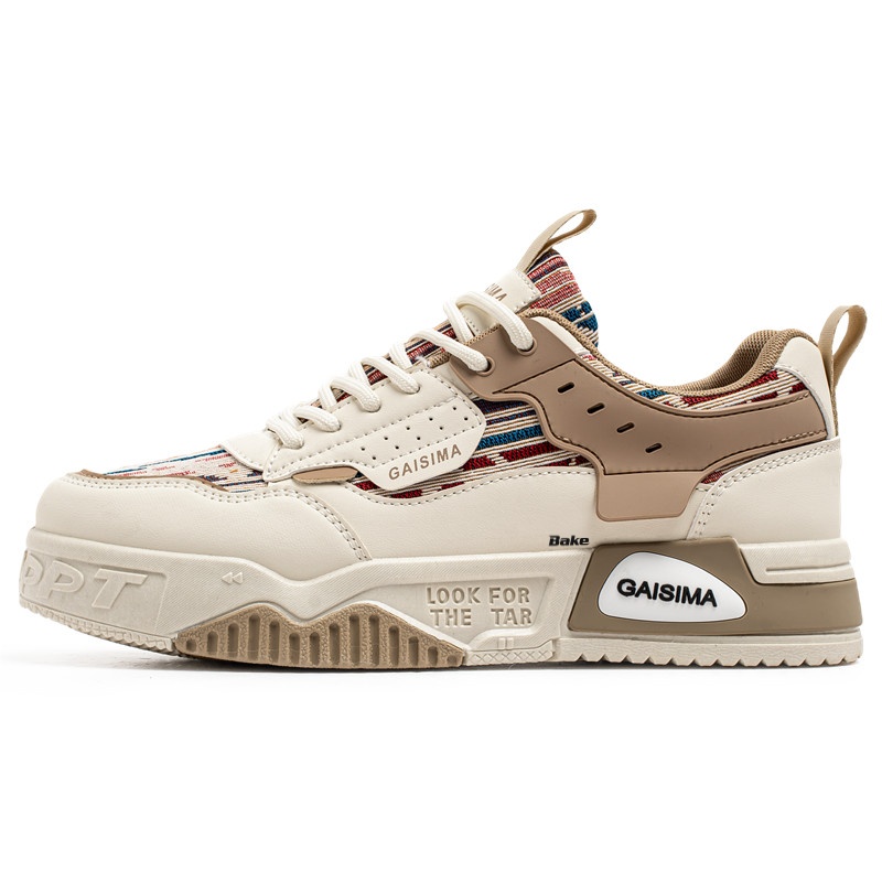 

Нескользящие износостойкие низкие мужские кроссовки BAKE, Khaki