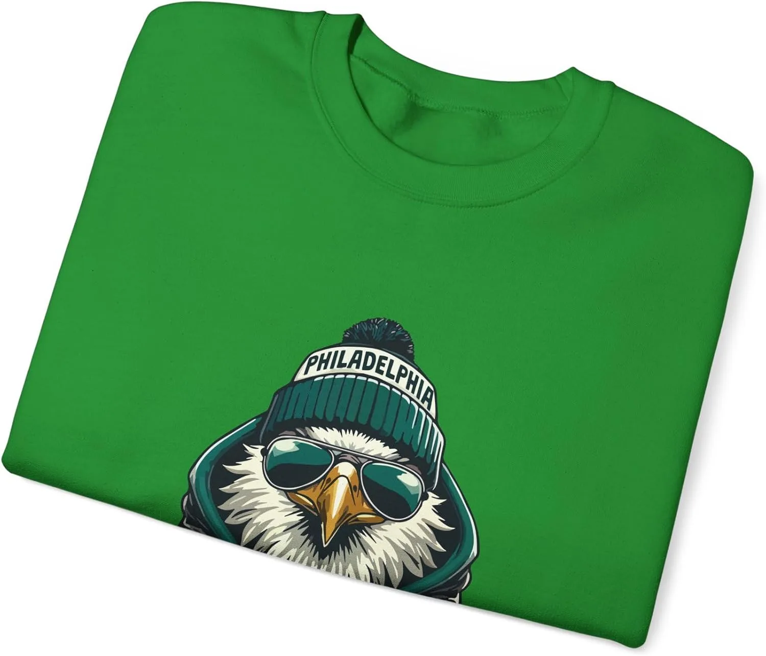 Винтажный свитшот PHI Football Fan с принтом Bird Jacket Glasses #26 LIX — фото 3