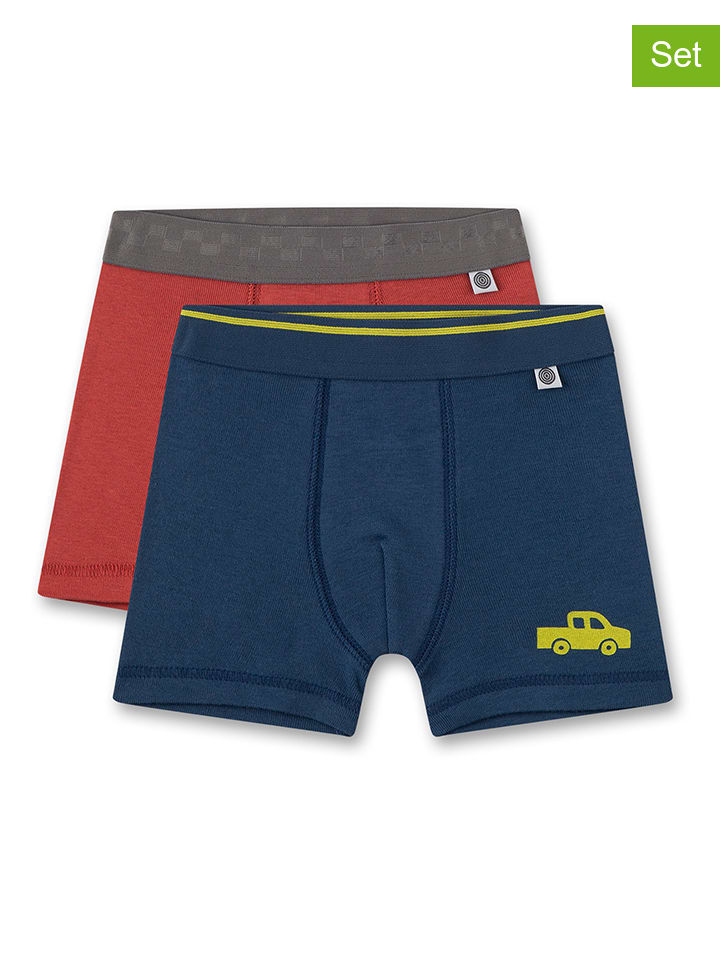 

Sanetta Комплект из 2 штук: боксерские шорты красного/темно-синего цвета