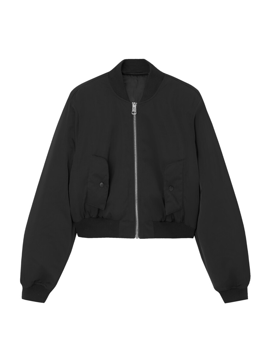 

Всесезонная куртка Pull&Bear Between-Season Jacket, черный