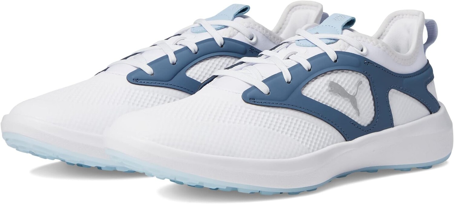 

Кроссовки Ignite Malibu Golf Shoes PUMA, цвет Puma White/Puma Silver/Evening Sky, Белый, Кроссовки Ignite Malibu Golf Shoes PUMA, цвет Puma White/Puma Silver/Evening Sky