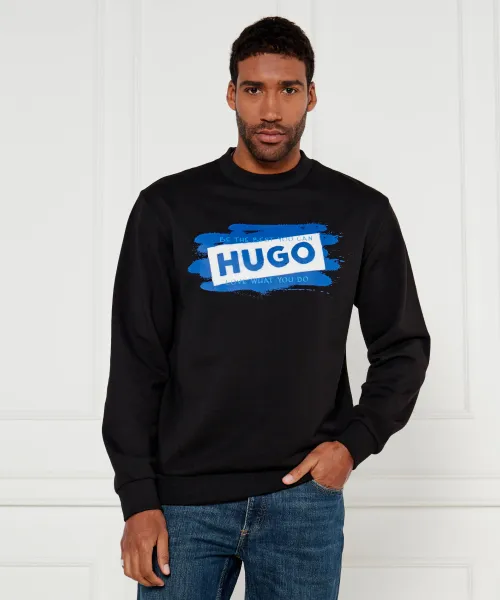 

Голубая толстовка Regular fit Hugo Blue, черный