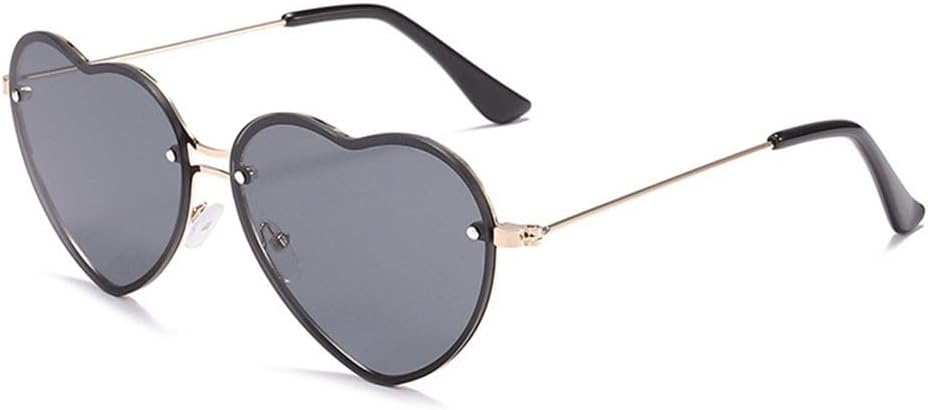 

Солнцезащитные очки в форме сердца, без оправы, с тонким металлическим каркасом, градиентными линзами, солнцезащитные очки в форме сердца для женщин, защита от ультрафиолета UV400, T7 DSVIGF, T7