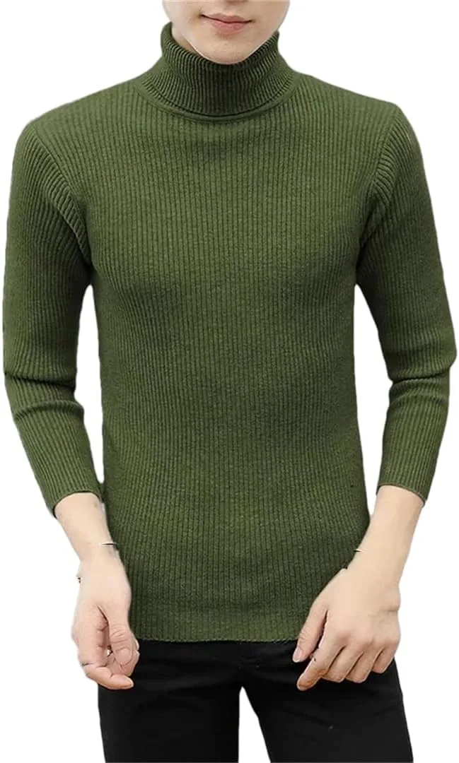 

Мужской водолазка Slim Fit свитер с длинными рукавами ERFMFKL