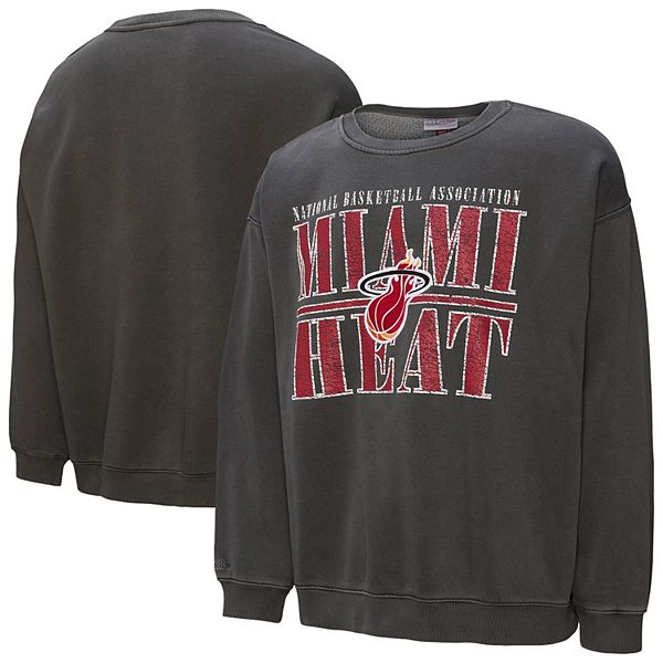 

Мужской черный свитшот miami heat nba downtown collection Mitchell & Ness