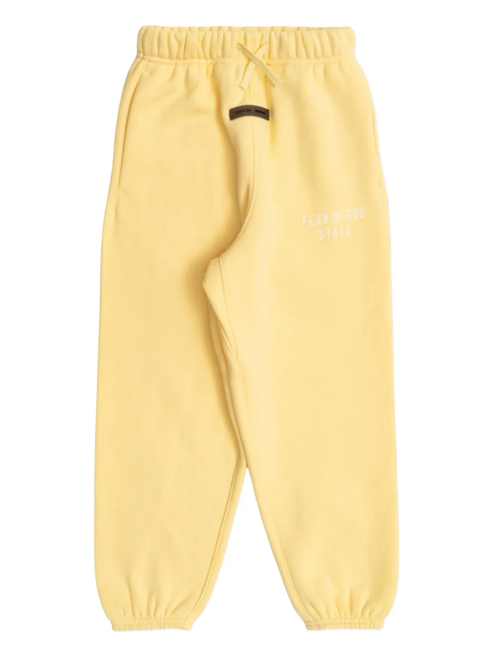 

Спортивные штаны с логотипом и эластичными манжетами FEAR OF GOD ESSENTIALS KIDS, желтый