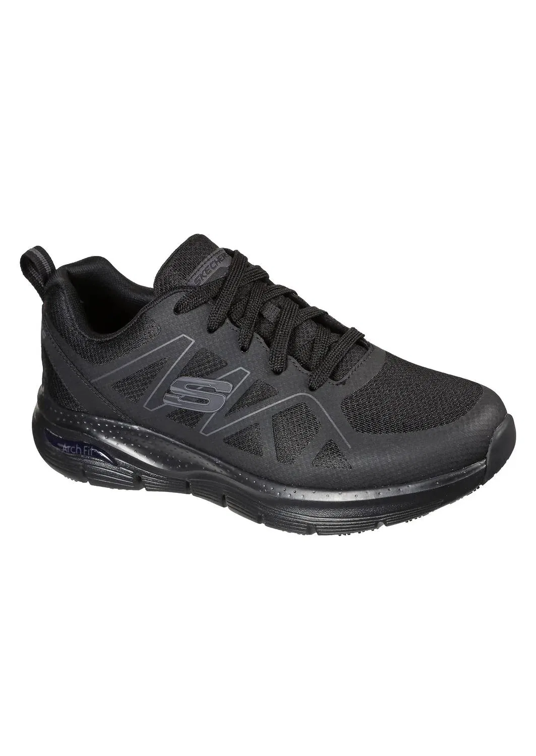 Skechers Мужские рабочие кроссовки черного цвета — фото 2
