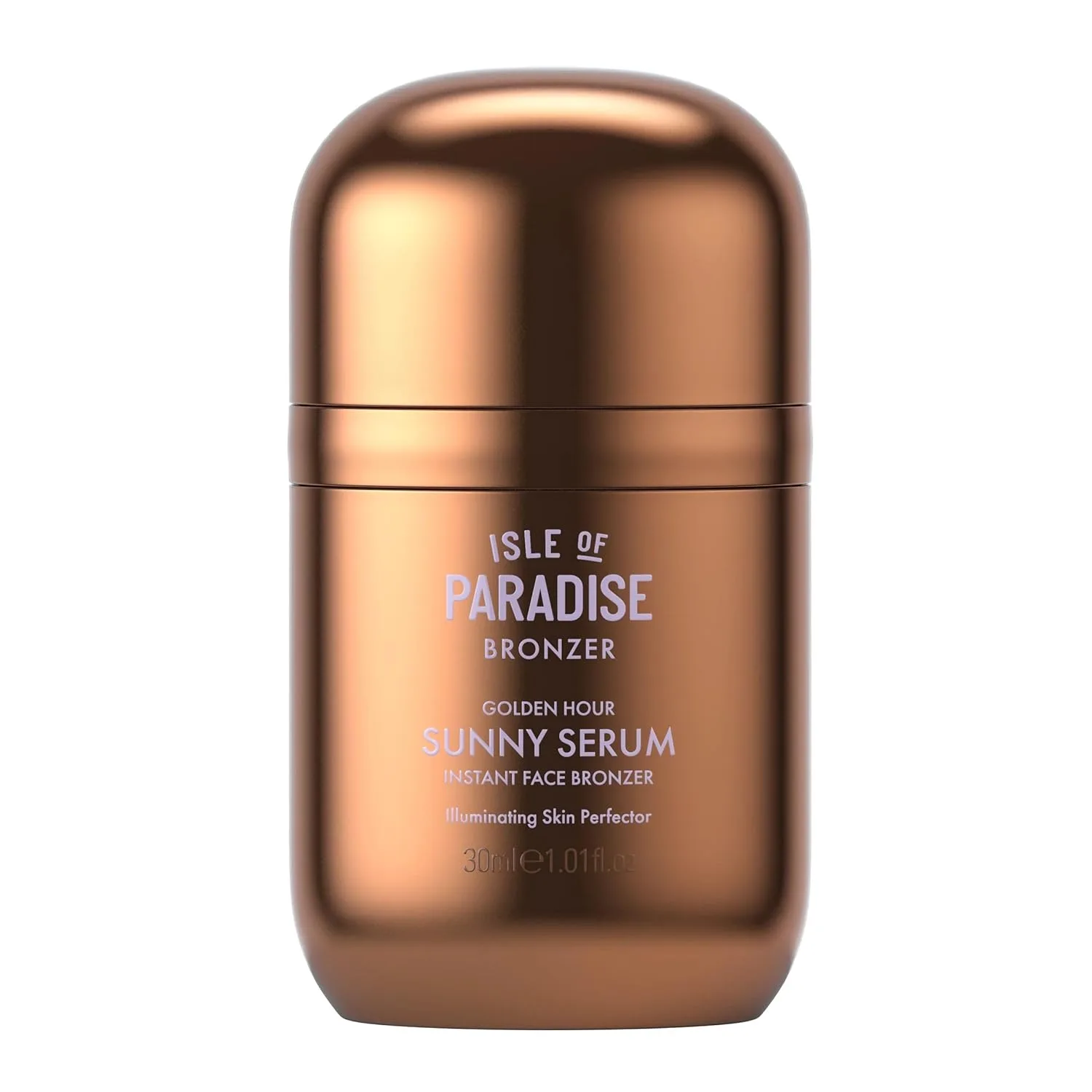 Isle of Paradise Sunny Serum бронзирующая сыворотка для лица с мгновенным сиянием и ниацинамидом, смываемая формула для универсального использования, 30 мл 29,9 мл (1 шт.), Golden Hour