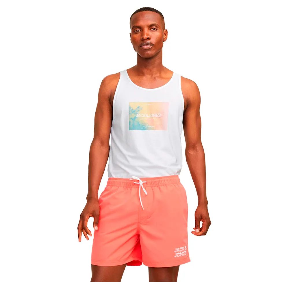 

Футболка Jack & Jones 12255354 Aruba Sunset, белый