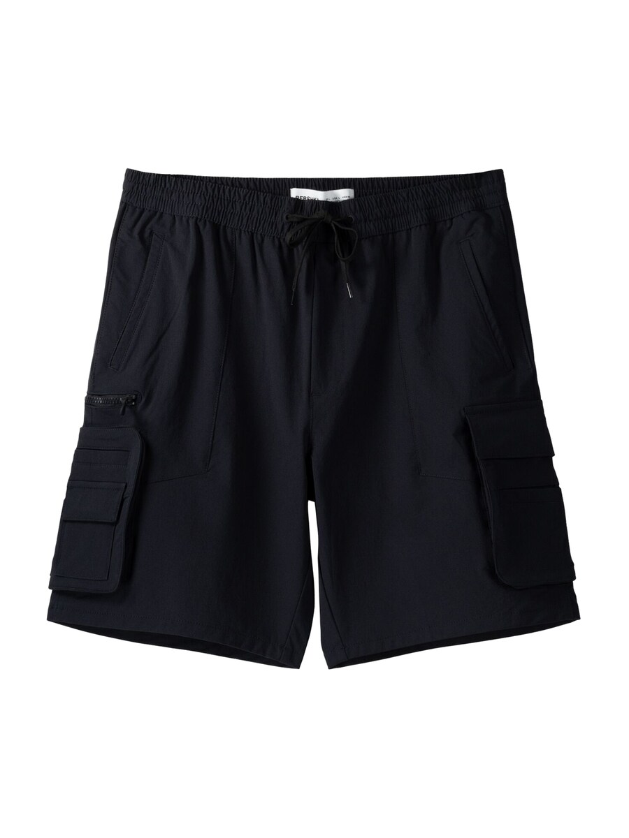 

Шорты-карго Bershka Regular Cargo Pants, черный