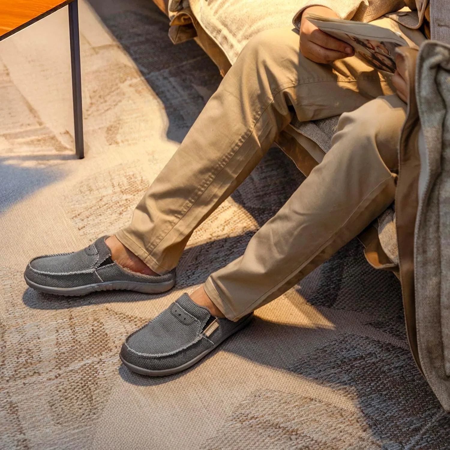 Тапочки с поддержкой стопы LazyStep, серый — фото 2