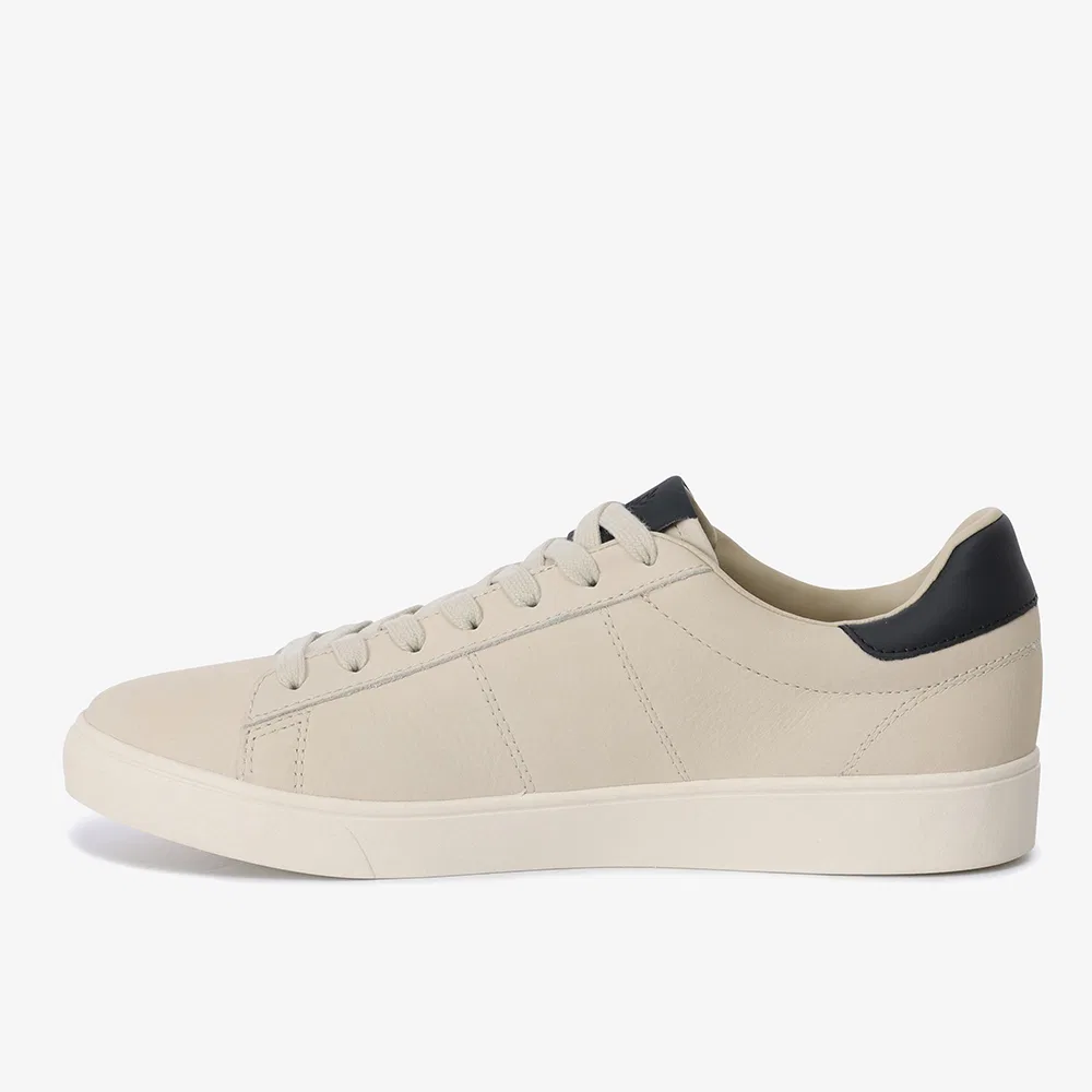 Мужские низкие кеды Spencer из текстурированного нубука, овсяно-зелёные, от Fred Perry — фото 2