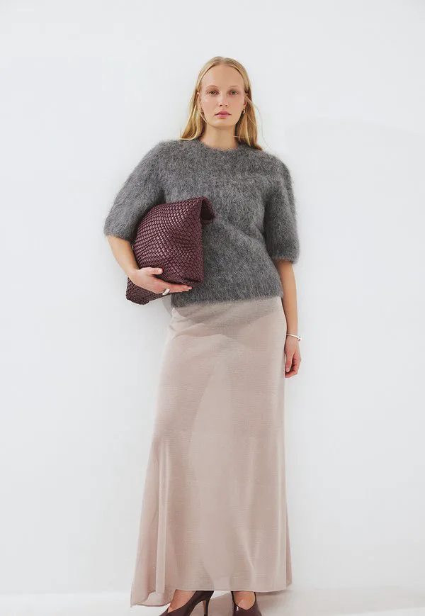 

Базовая футболка с коротким рукавом Na-Kd, Grey Melange, Серый, Базовая футболка с коротким рукавом Na-Kd, Grey Melange