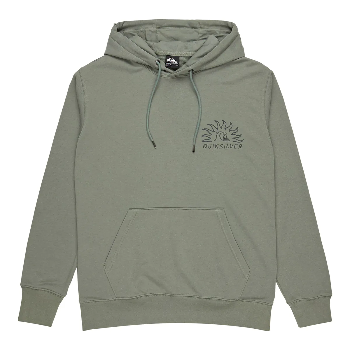 

Мужская толстовка с принтом Quiksilver, зеленый