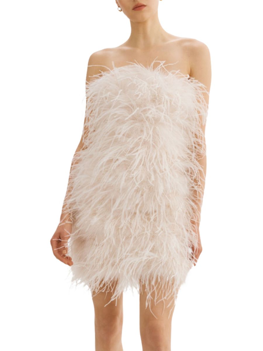 

Мини-платье Triana Feather Lamarque, цвет Bone