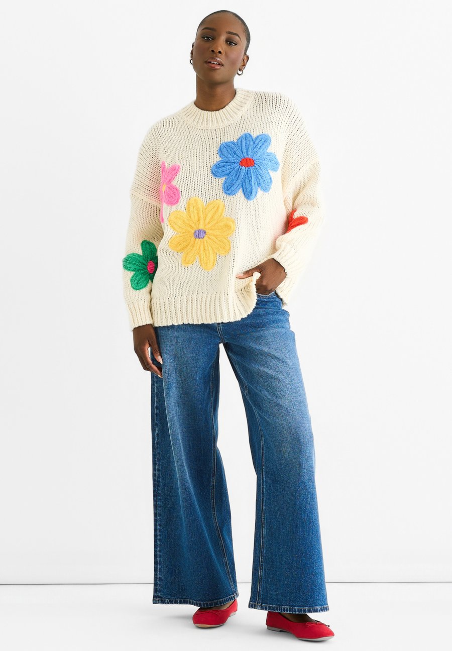 

Джемпер GINI LONDON FLORAL CROCHET, Off-White