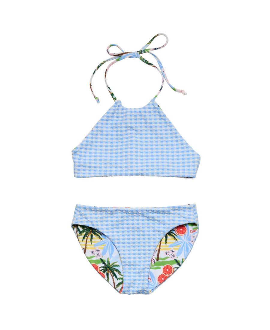 Бикини Big Girls Ciao Paradiso с двусторонней завязкой на шее Snapper Rock, Blue — фото 3