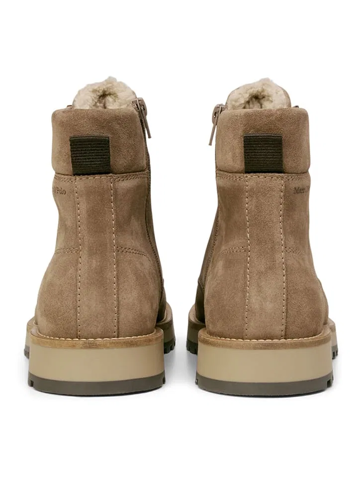 Сапоги из кожи Taupe Marc O'Polo Shoes — фото 3