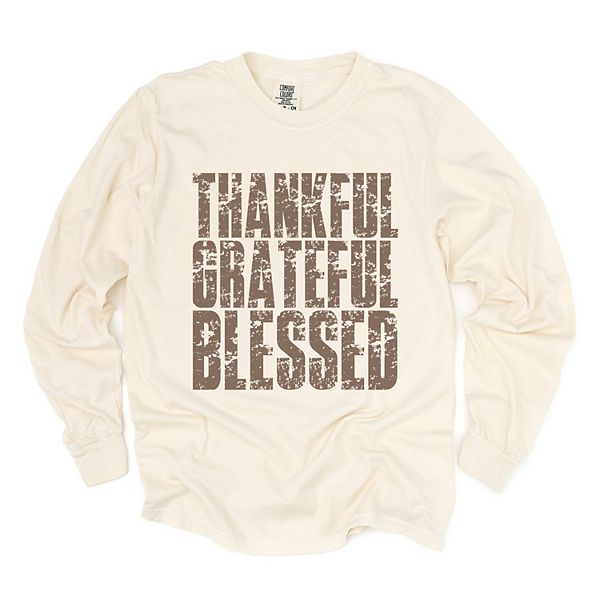 

Футболка с длинным рукавом и принтом Thankful grateful blessed, окрашенная в стиле garment dyed Simply Sage Market, Ivory, Зеленый, Футболка с длинным рукавом и принтом Thankful grateful blessed, окрашенная в стиле garment dyed Simply Sage Market, Ivory