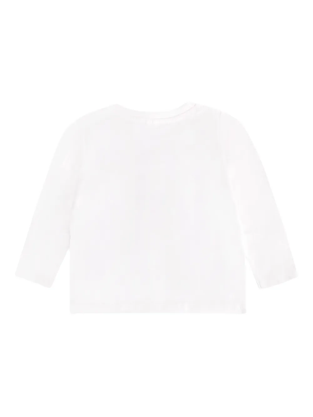 Футболка с длинными рукавами и анималистичным принтом Stella McCartney Kids, белый — фото 2