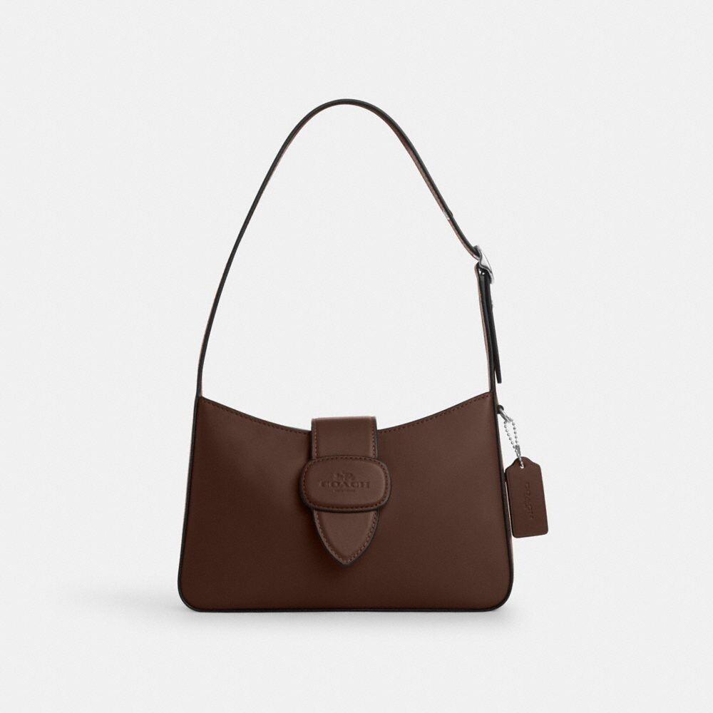 

Сумка через плечо Eliza с застежкой-молнией COACH, цвет silver/maple, Серебристый, Сумка через плечо Eliza с застежкой-молнией COACH, цвет silver/maple