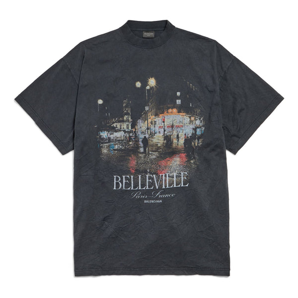 

Футболка belleville t-shirt 'black faded' Balenciaga, черный