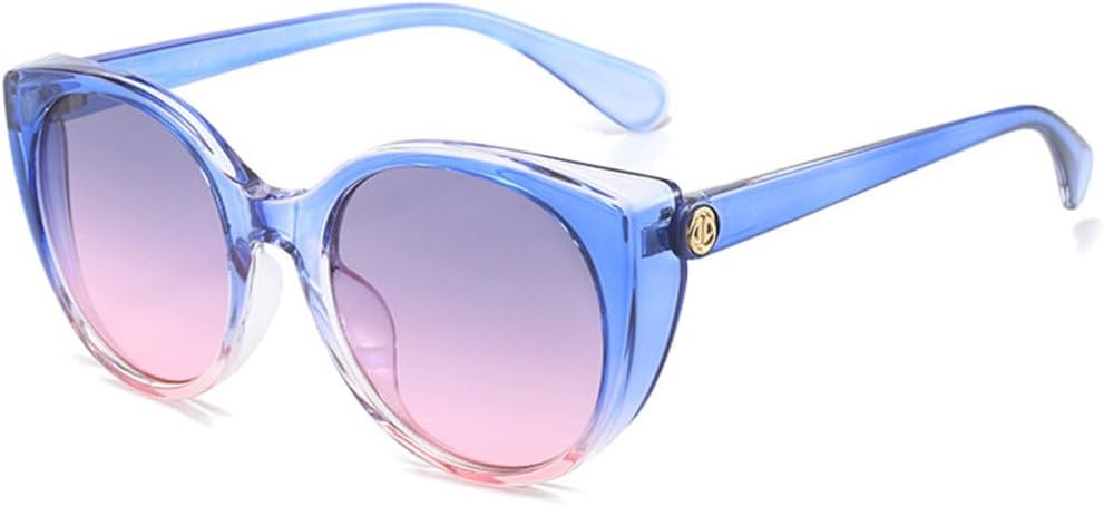 

Винтажные солнцезащитные очки «кошачий глаз» для женщин, круглые солнцезащитные очки с градиентным затемнением для мужчин, роскошные солнцезащитные очки с защитой от УФ-излучения UV400 TYUVIVO, Gray Pink