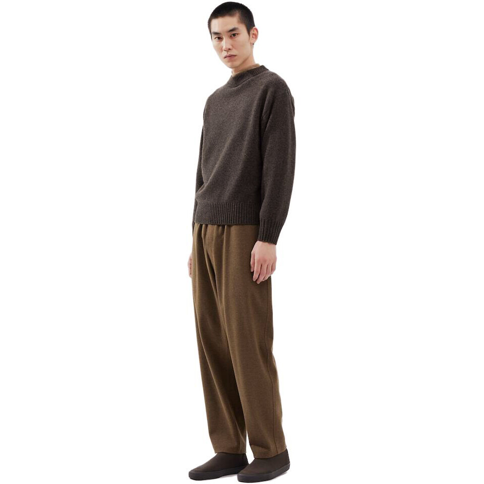 FW23 U Series повседневные брюки унисекс светло-коричневые Uniqlo, коричневый — фото 3