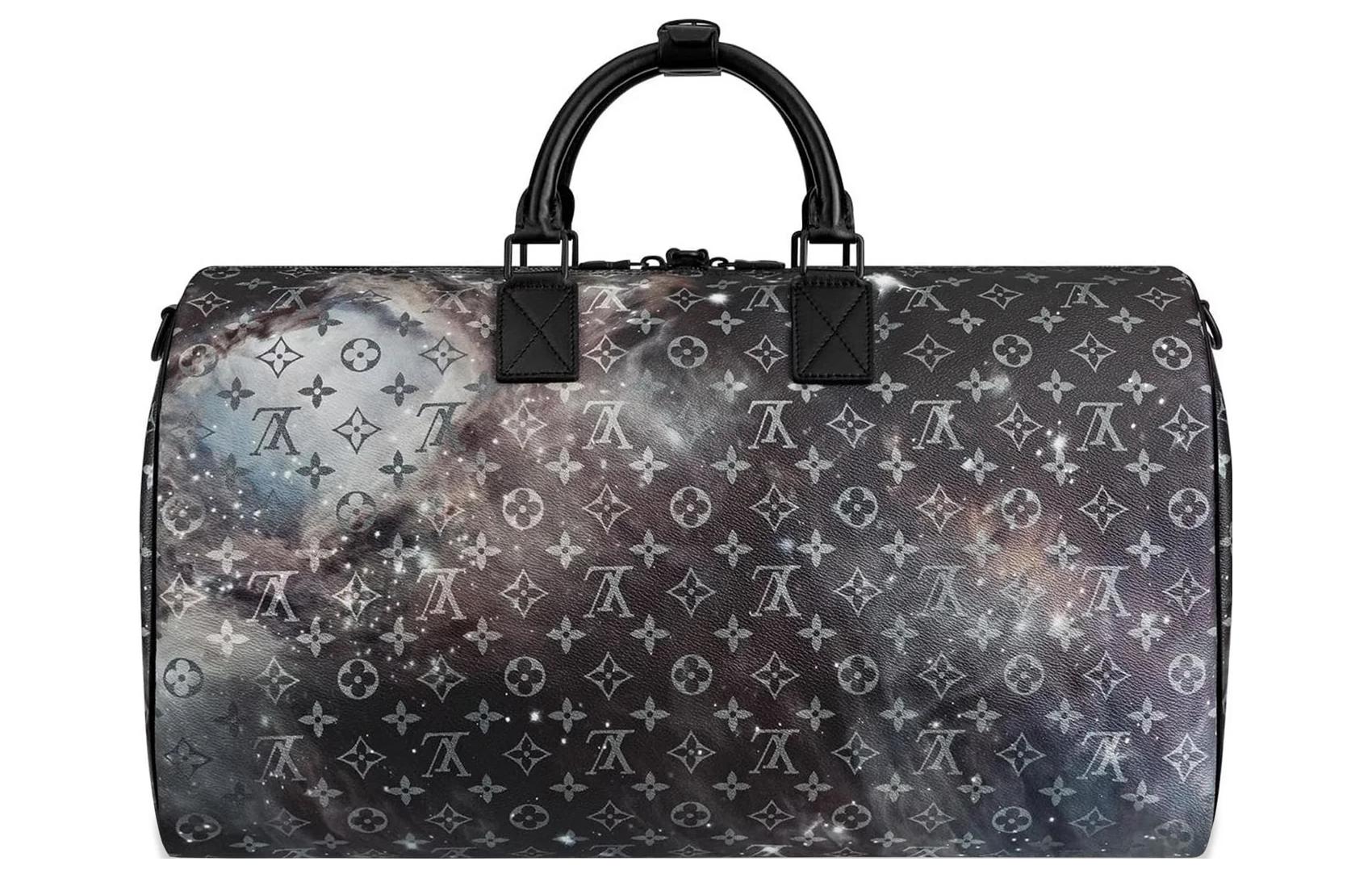 

Дорожная сумка Keepall из лакированного холста, плечевая сумка, сумка через плечо, повседневная сумка унисекс Starry Sky LOUIS VUITTON
