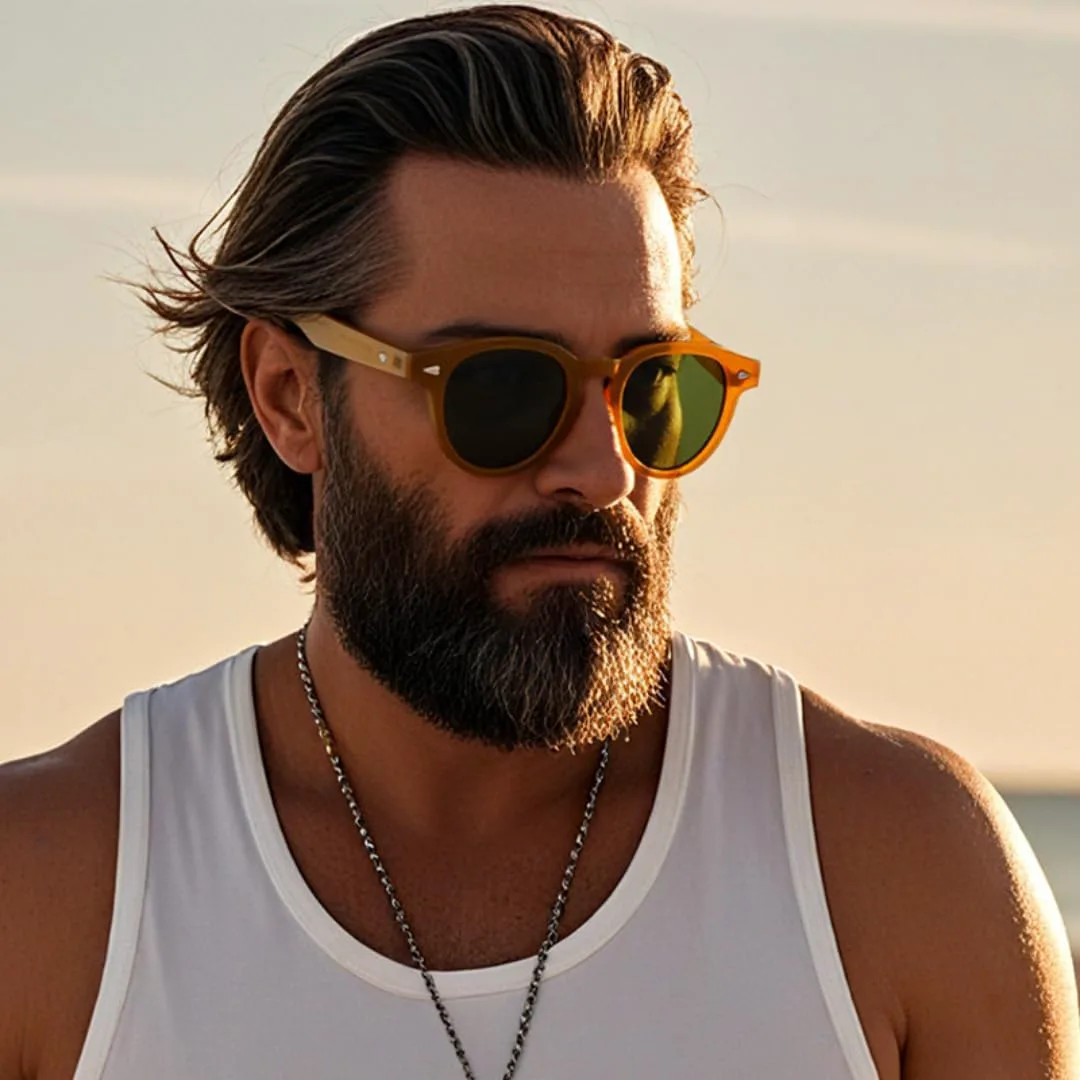 

Солнцезащитные очки с защитой UV400 | Круглые, цвет «рисовая крошка» | Для женщин и мужчин, для занятий спортом на открытом воздухе и вождения DSVIGF, Gray Clear