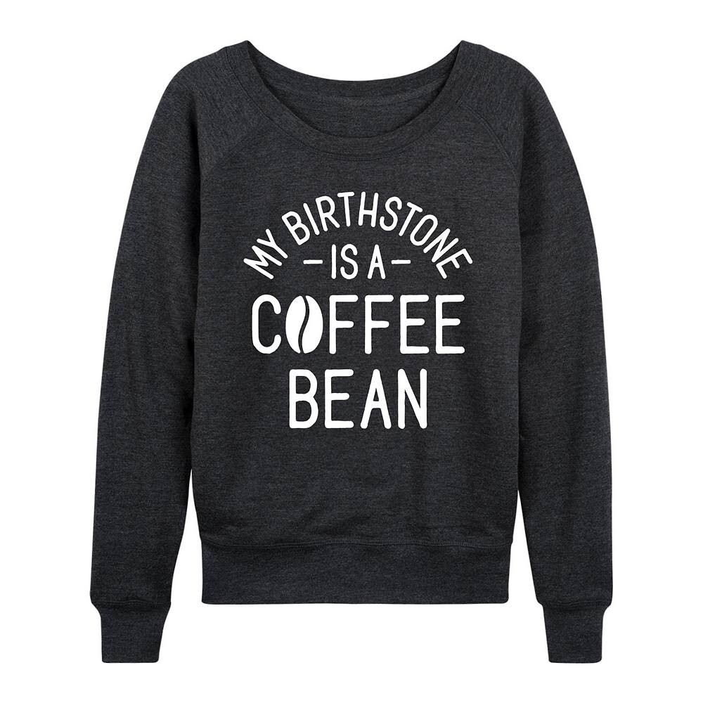 

Легкий свитшот из френч-терри больших размеров «My Birthstone Is A Coffee Bean» Licensed Character, цвет Heather Charcoal