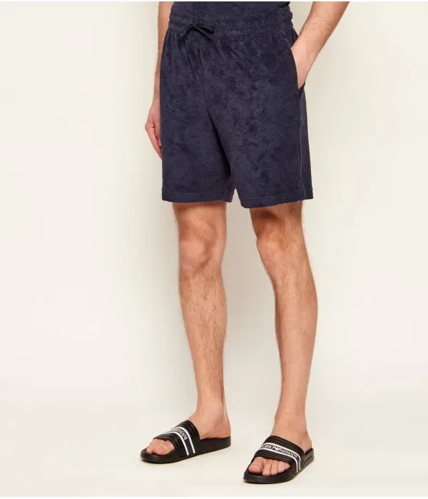 Шорты regular fit Emporio Armani, темно-синий