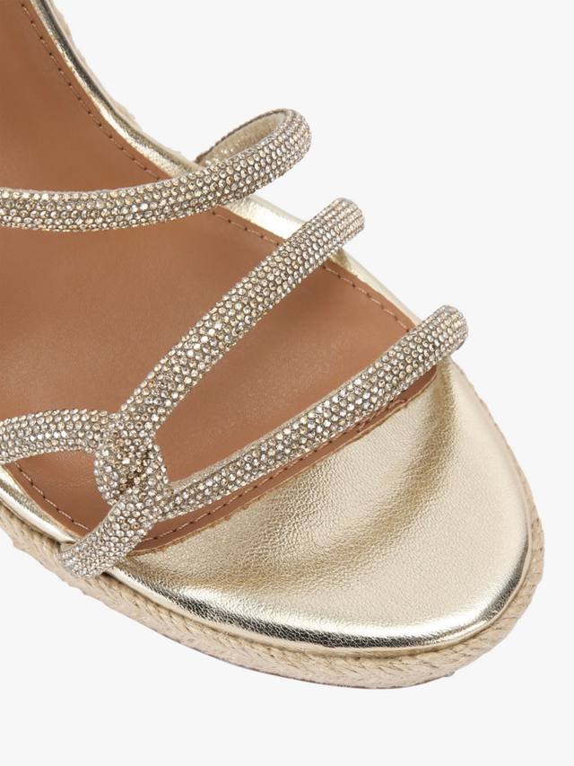 Эспадрильи Primrose на клиновидной подошве KG Kurt Geiger, Gold — фото 3