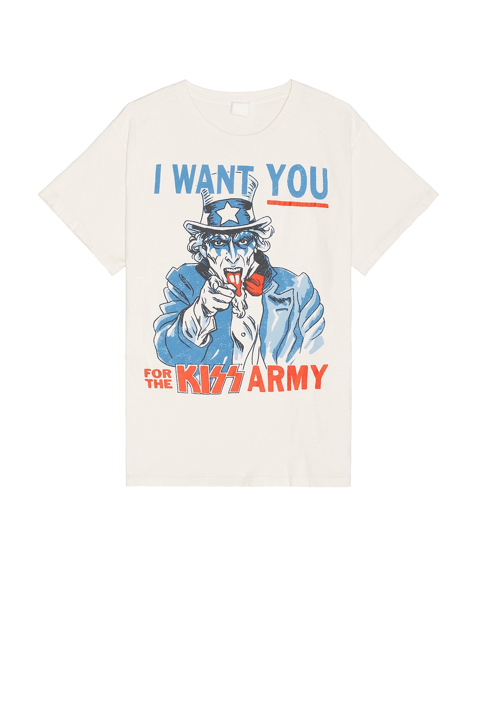 

Армейская футболка «Поцелуй» Madeworn, цвет Vintage White