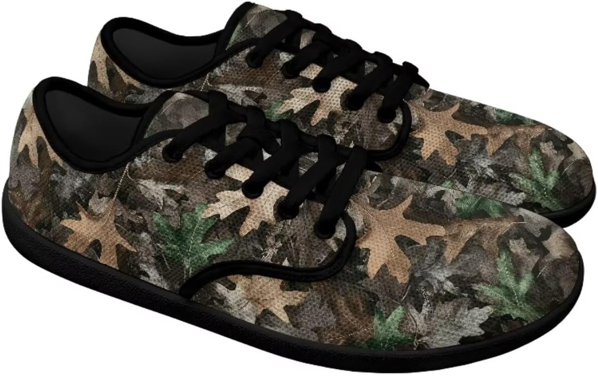 

Мужские кроссовки для ходьбы с широкой пяткой и пальцами, нулевая разница в подошве, минималистичные повседневные, дышащие сетчатые, без шнурков Pointodoor, Camouflage Hunting