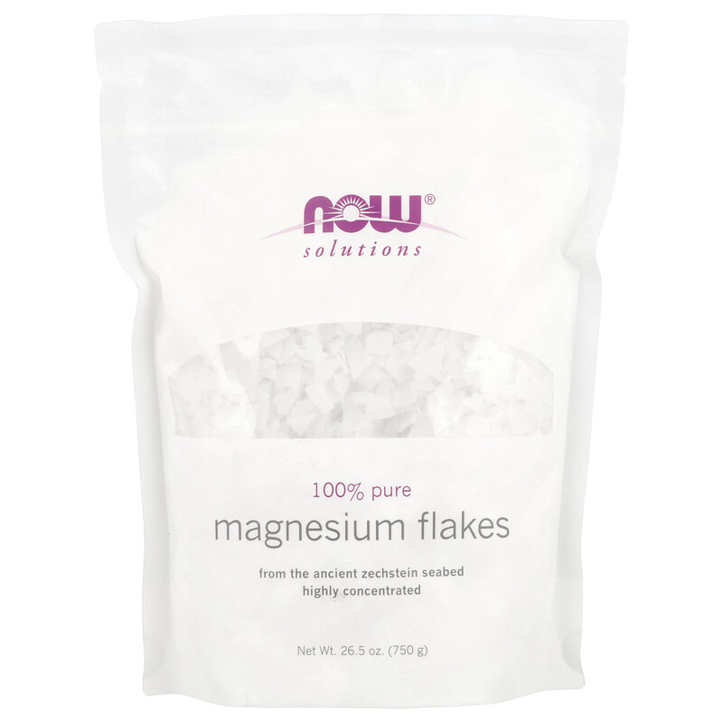 

NOW Foods, Solutions, магниевые хлопья, 750 г (26,5 унции)