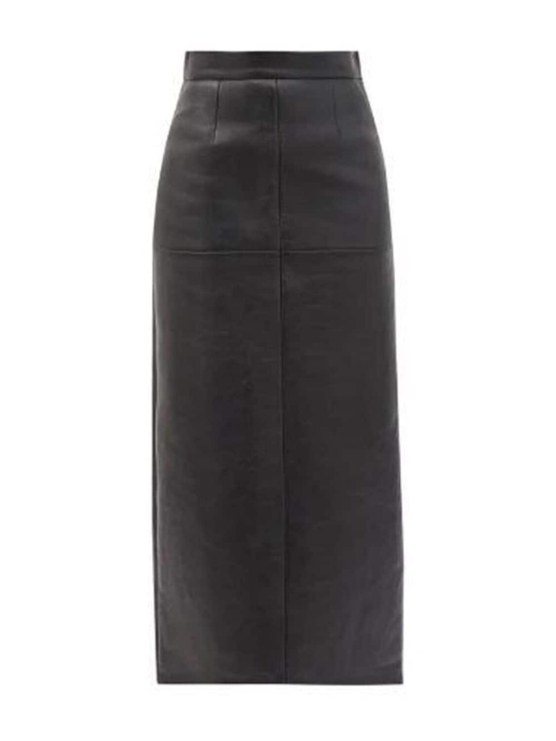 

Miu Miu Panelled leather midi skirt, черный