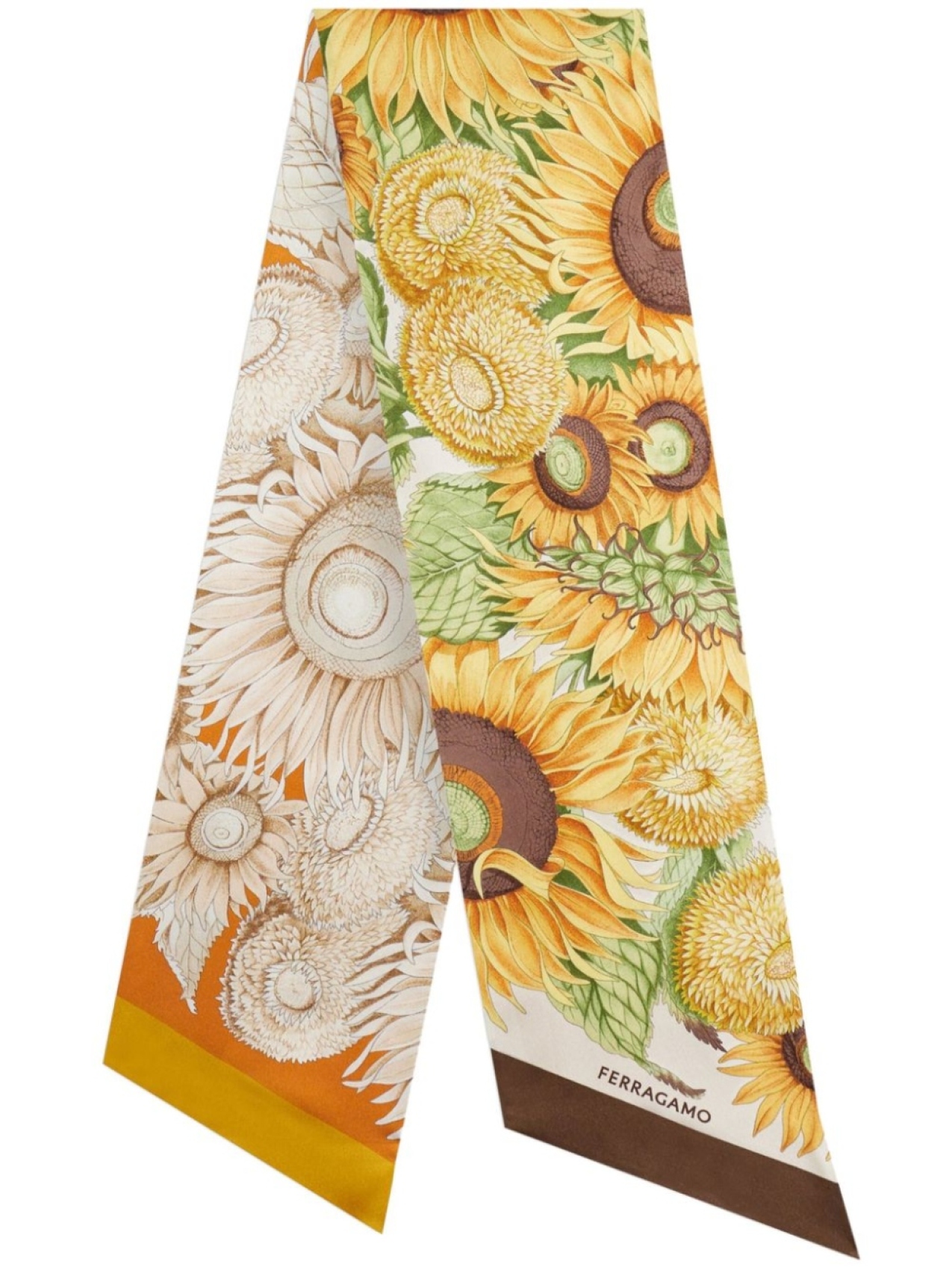 

Ferragamo топ-бандо с принтом Sunflower, желтый
