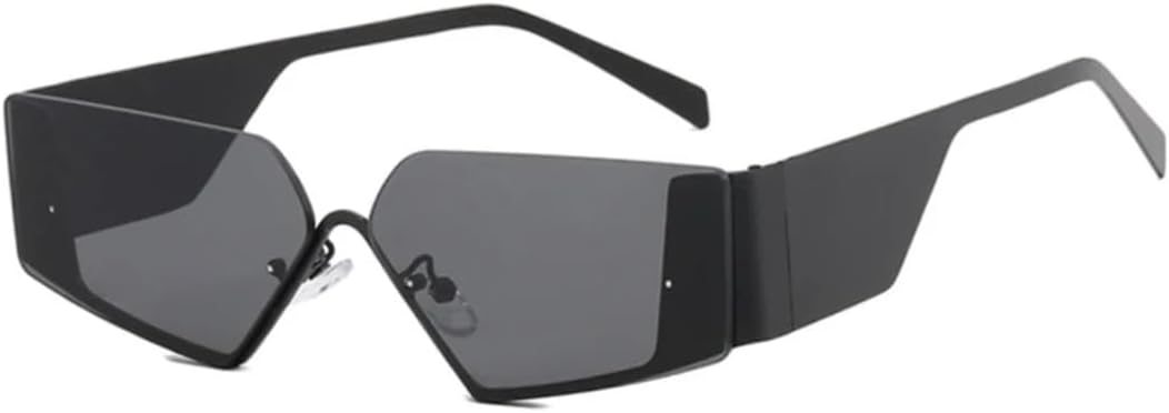 

Солнцезащитные очки с защитой от УФ-излучения UV400 | Оправа «кошачий глаз», широкие дужки, цветные линзы | Для женщин и мужчин, для занятий спортом на открытом воздухе и вождения DSVIGF, Black-black