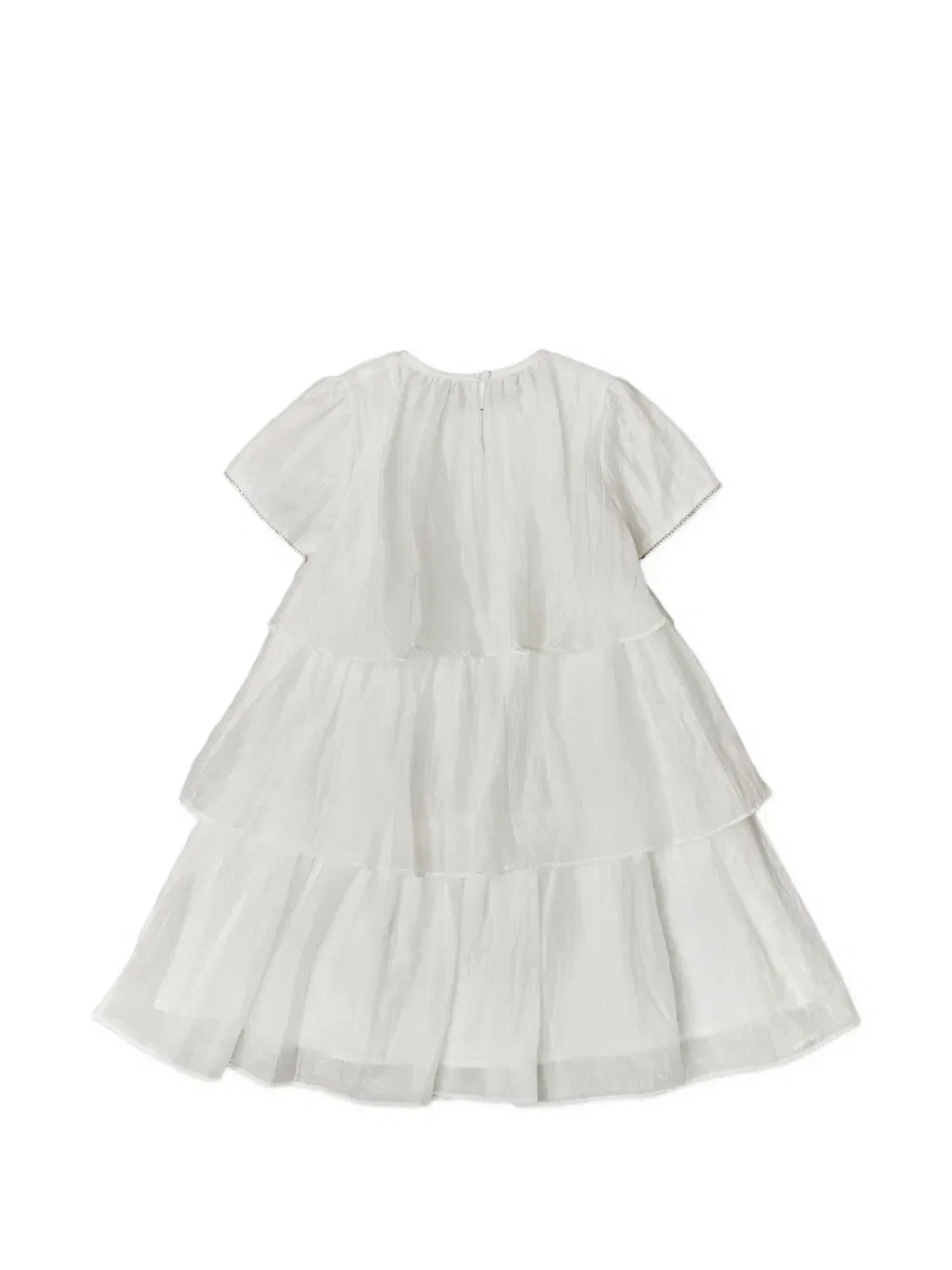 Многоярусное платье с цветочным принтом Bcbg Kids, белый — фото 2
