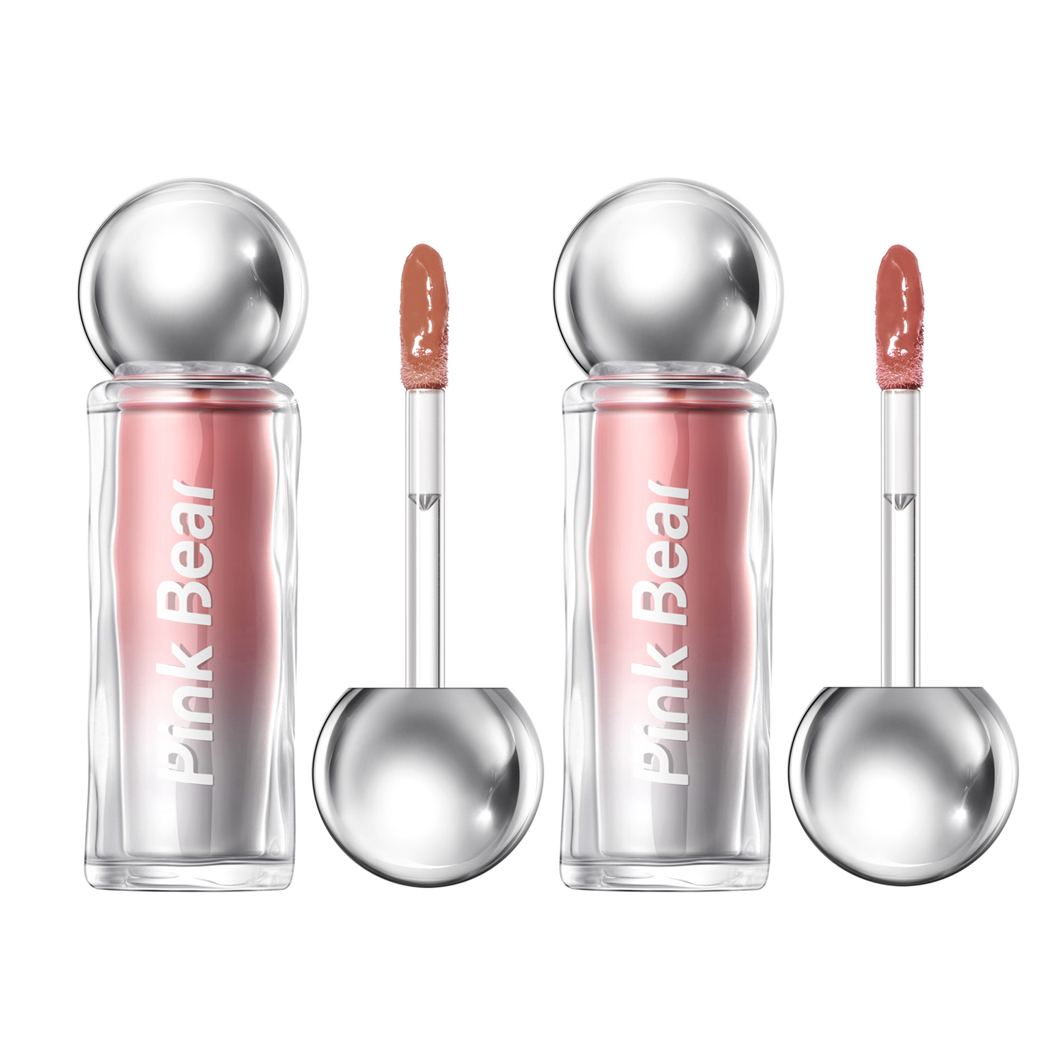 

Pink Bear Pinkbear миниатюрная лампочка цветная сыворотка для губ блеск для губ зеркальное покрытие глянцевый блеск для губ сияющий прозрачный уменьшает морщинки на губах