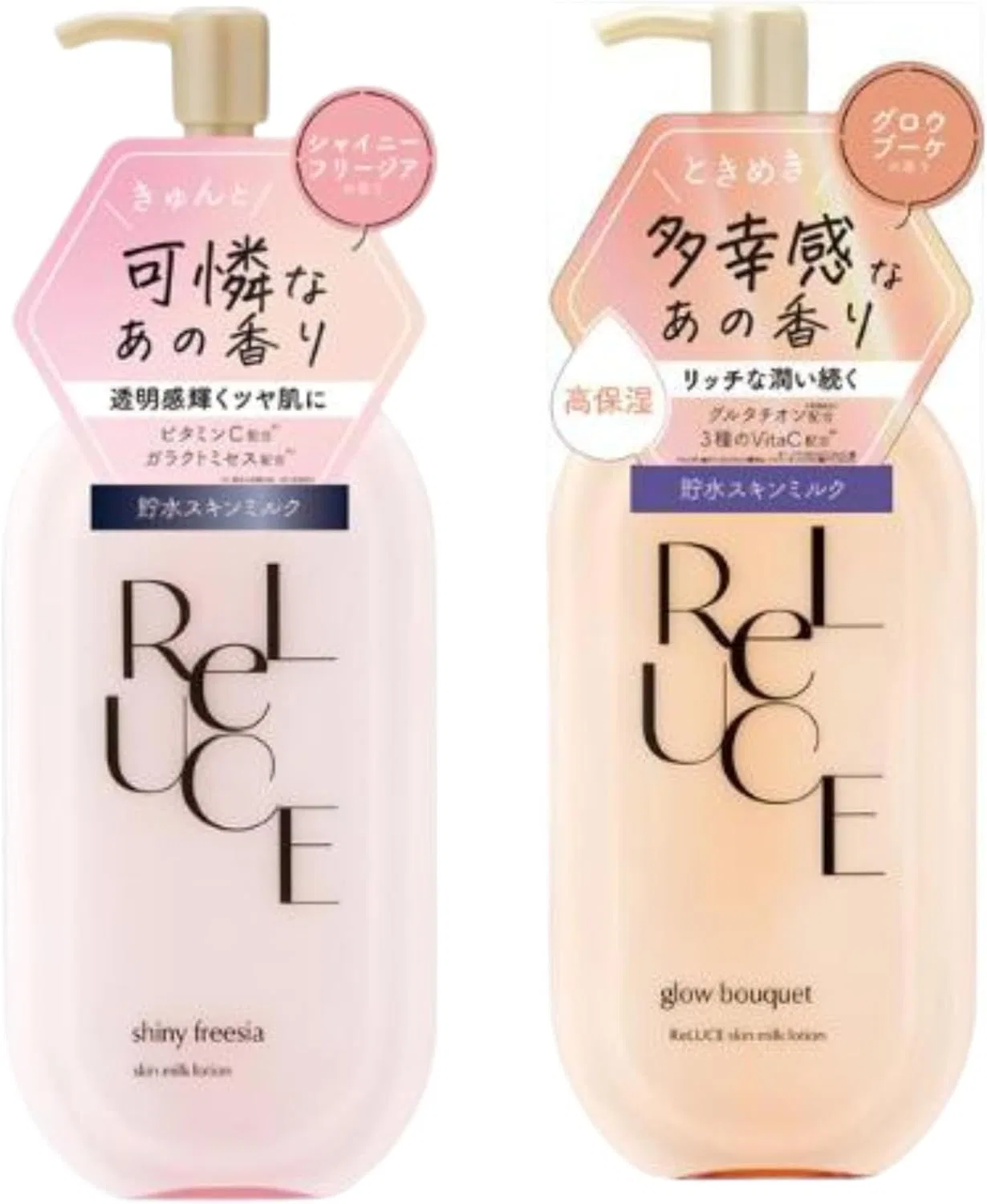 Набор лосьонов для тела Reluce Skin Milk Lotion 2 шт. Grow Bouquet и Shiny Freesia